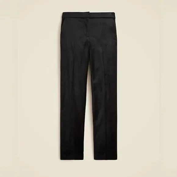 NWT J CREW Kate slim-fit pant in velvet in black - Picture 5 of 8